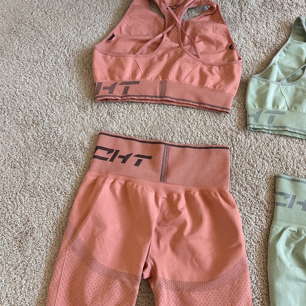 ECHT Peach and Sage Activewear Set